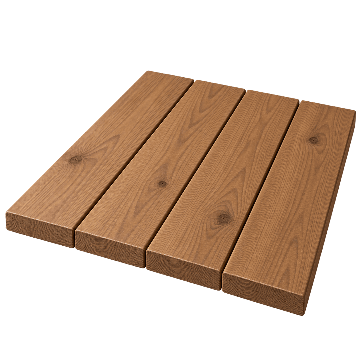Varmebrune Thermowood terrassebrædder